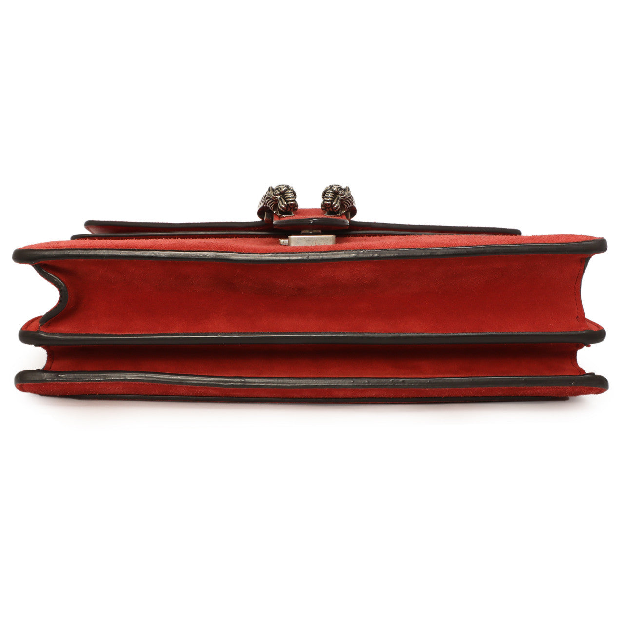 Exclusive Gucci Red Suede Medium Dionysus  Shoulder Bag — Detail View