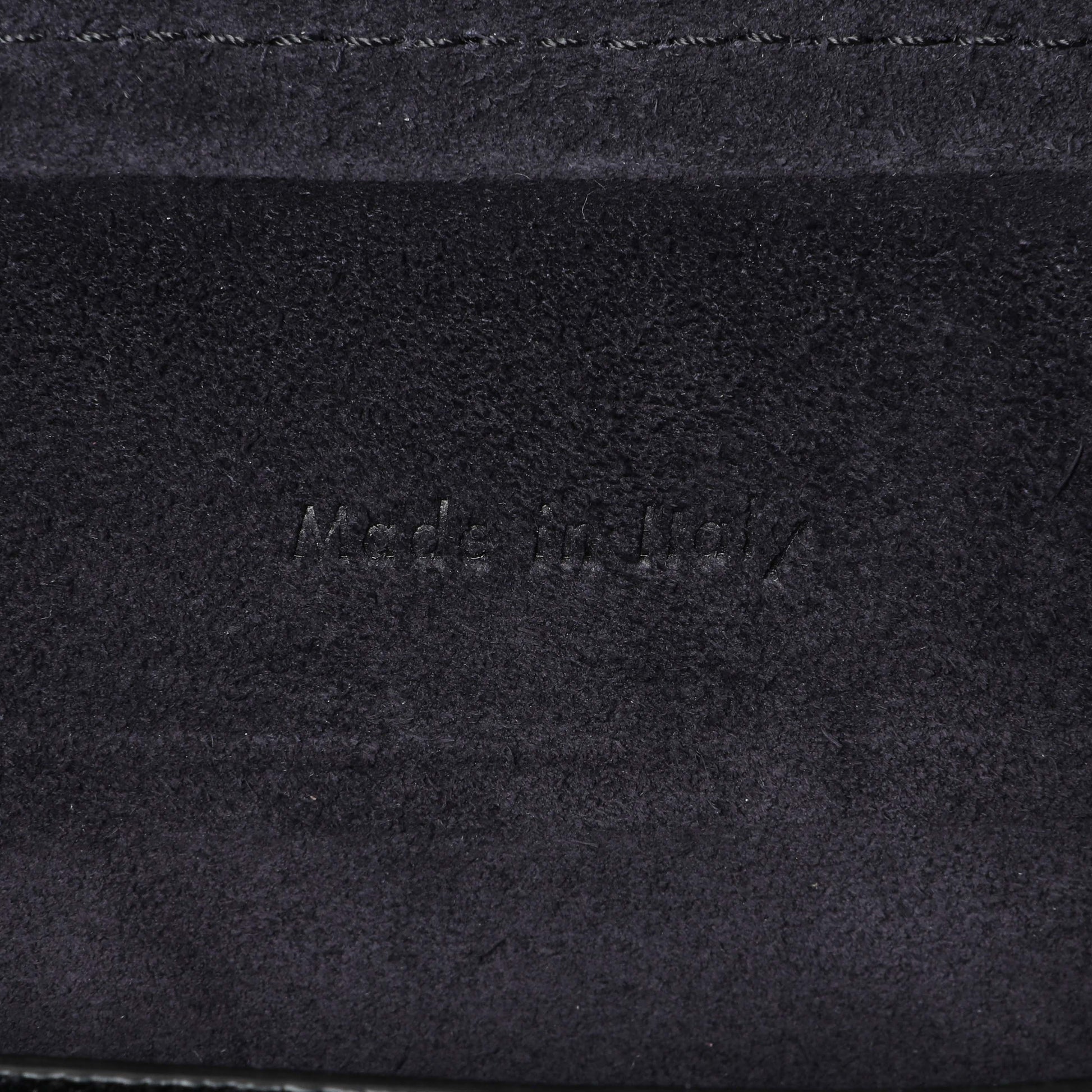 Exclusive Celine Black Grained Calfskin Micro Belt Bag — Lifestyle View
