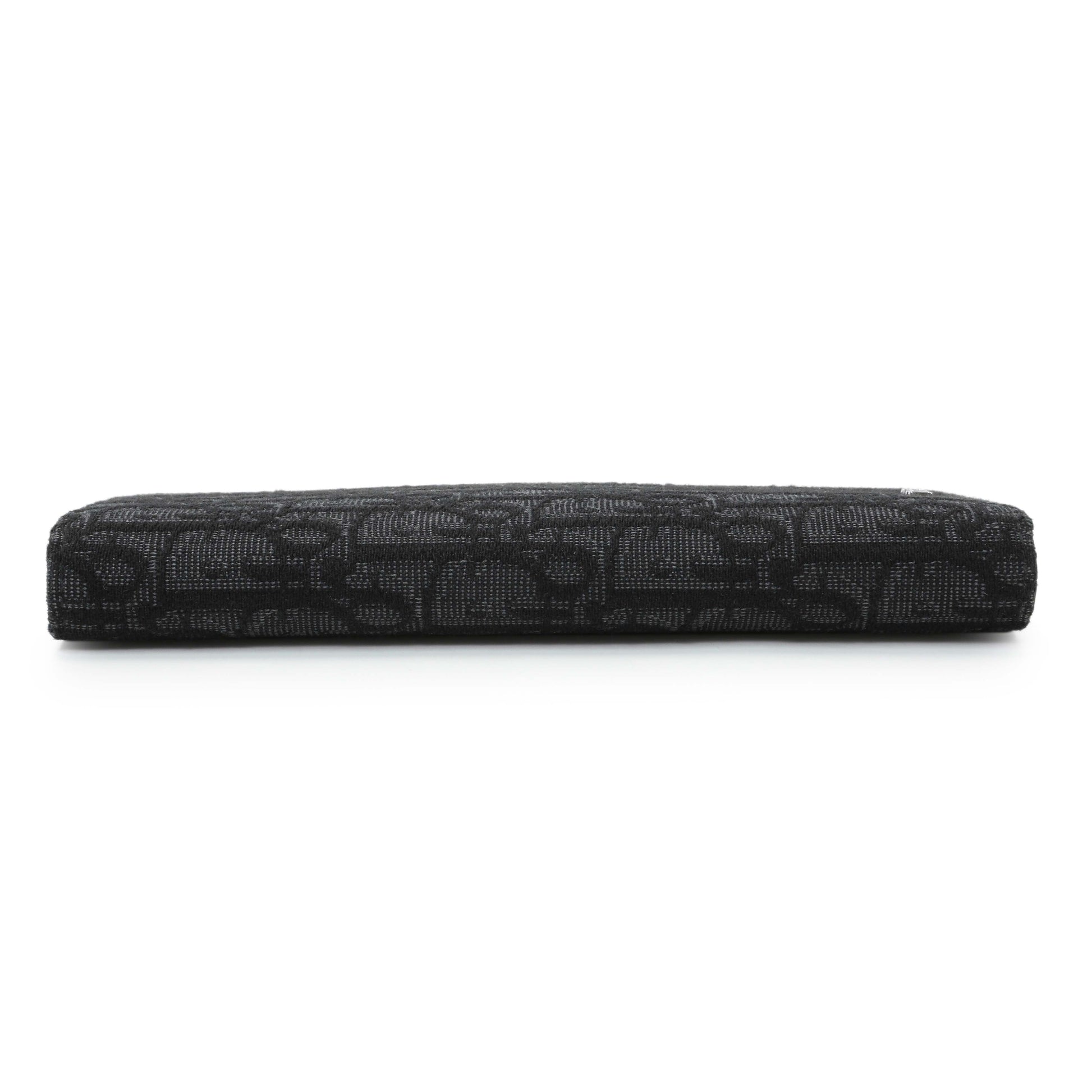 Exclusive Christian Dior Homme Oblique Jacquard Vertical Bifold Long Wallet — Back View