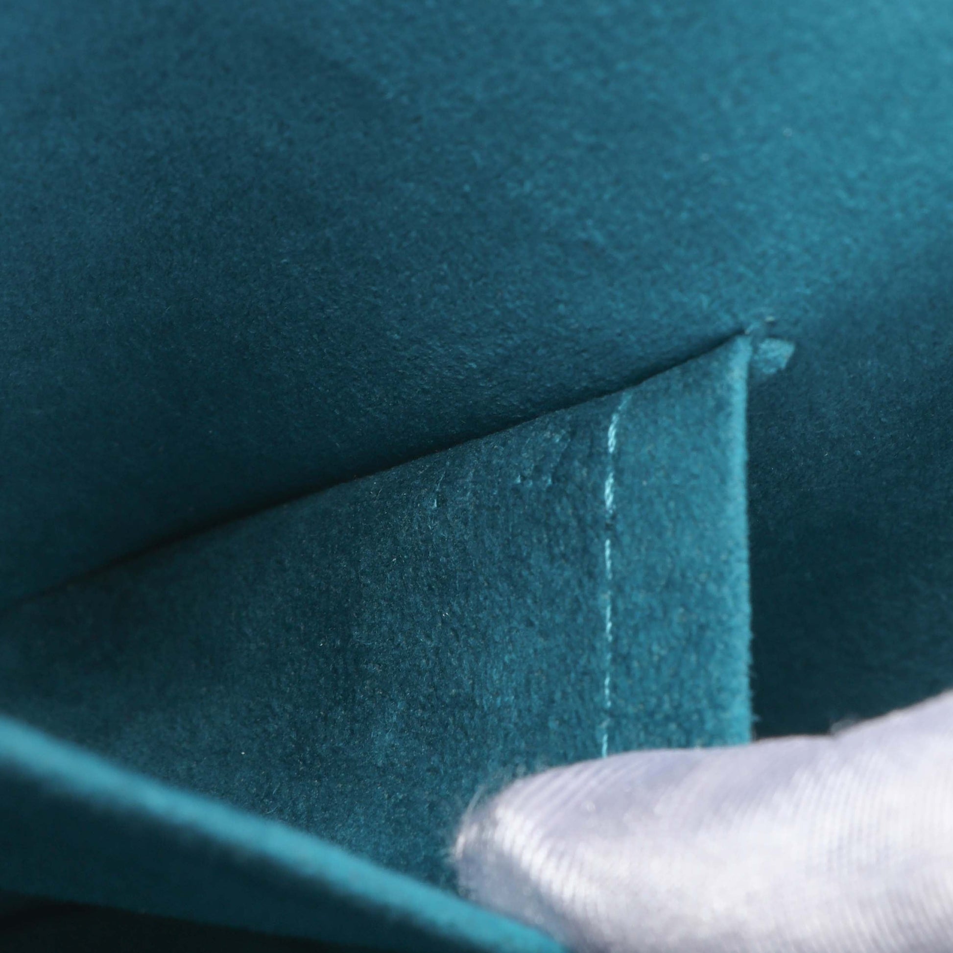 Exclusive Louis Vuitton Teal Epi Alma PM — Lifestyle View