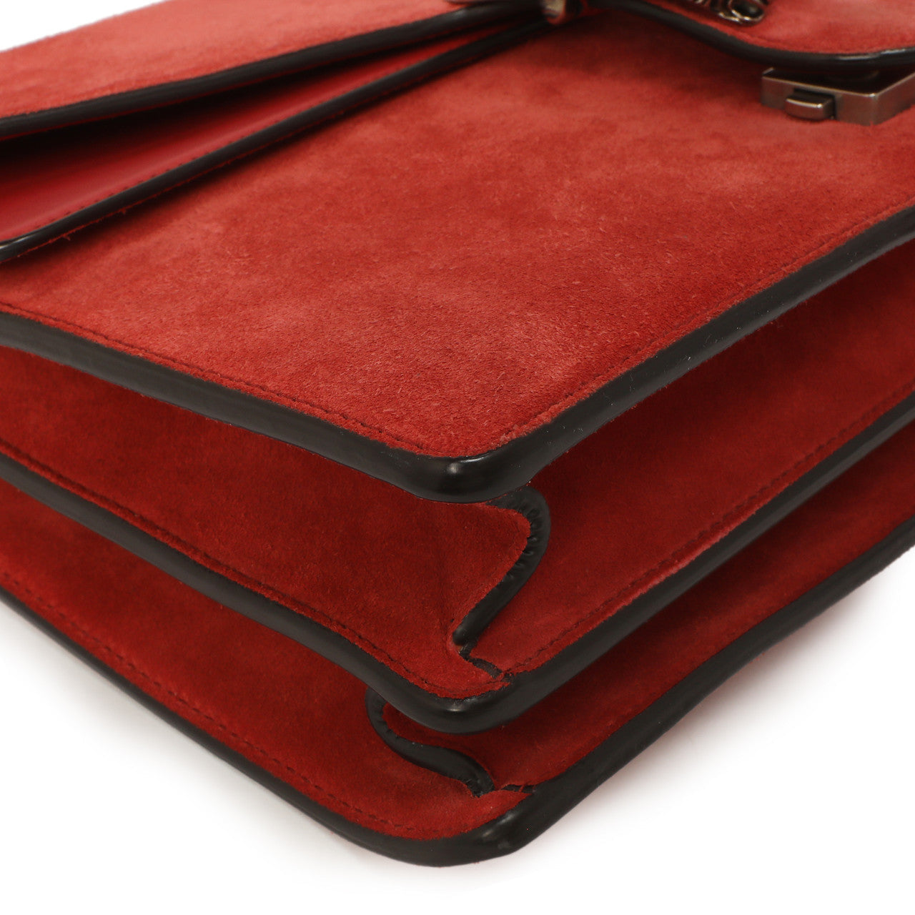 Exclusive Gucci Red Suede Medium Dionysus  Shoulder Bag — Lifestyle View