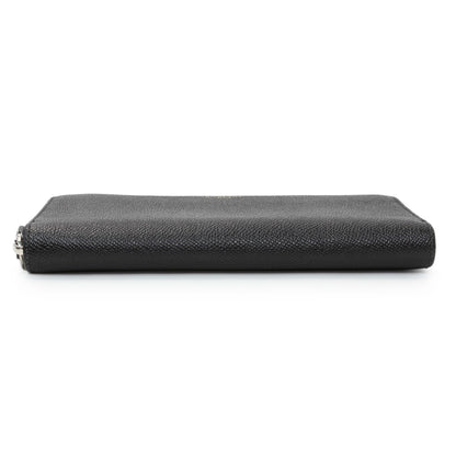 Exclusive Givenchy Black Calfskin Zip Around Wallet — Back View