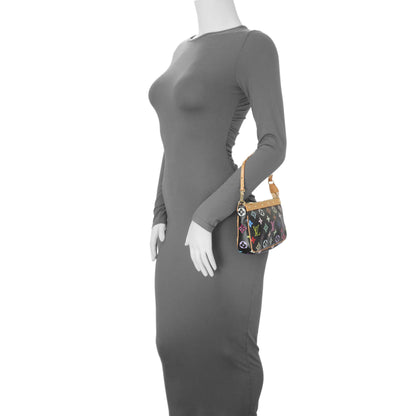 Exclusive Louis Vuitton Black Monogram Multicolor Pochette Accessories — Alternate View 11