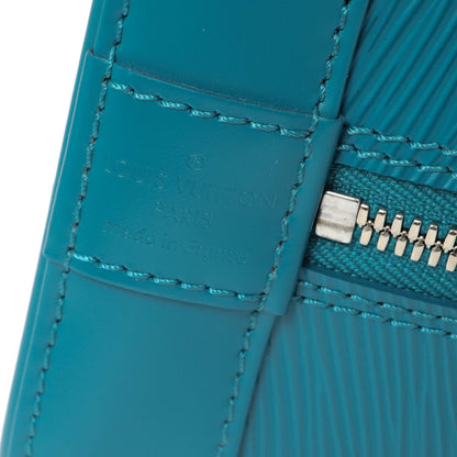 Exclusive Louis Vuitton Teal Epi Alma PM — Detail View
