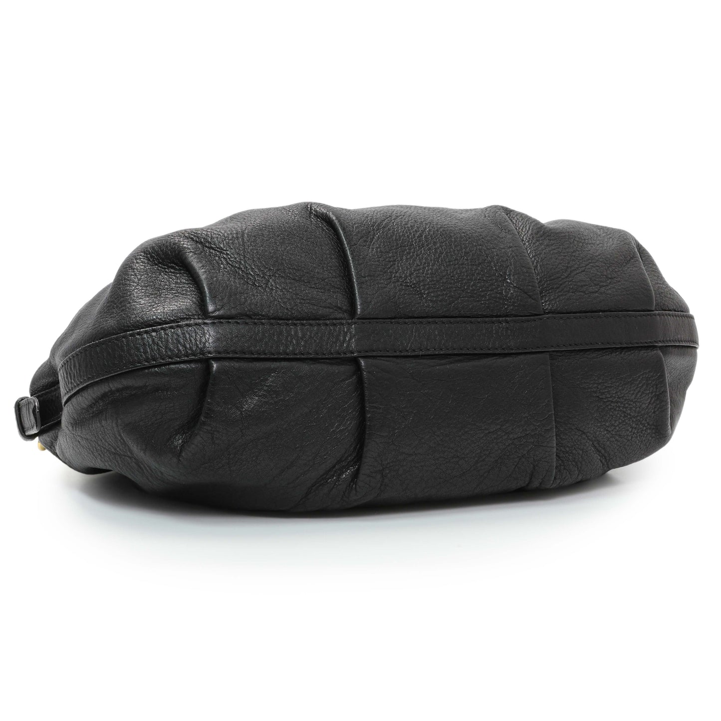 Exclusive Prada Black Vitello Daino Shoulder Bag — Back View