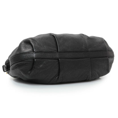 Exclusive Prada Black Vitello Daino Shoulder Bag — Back View