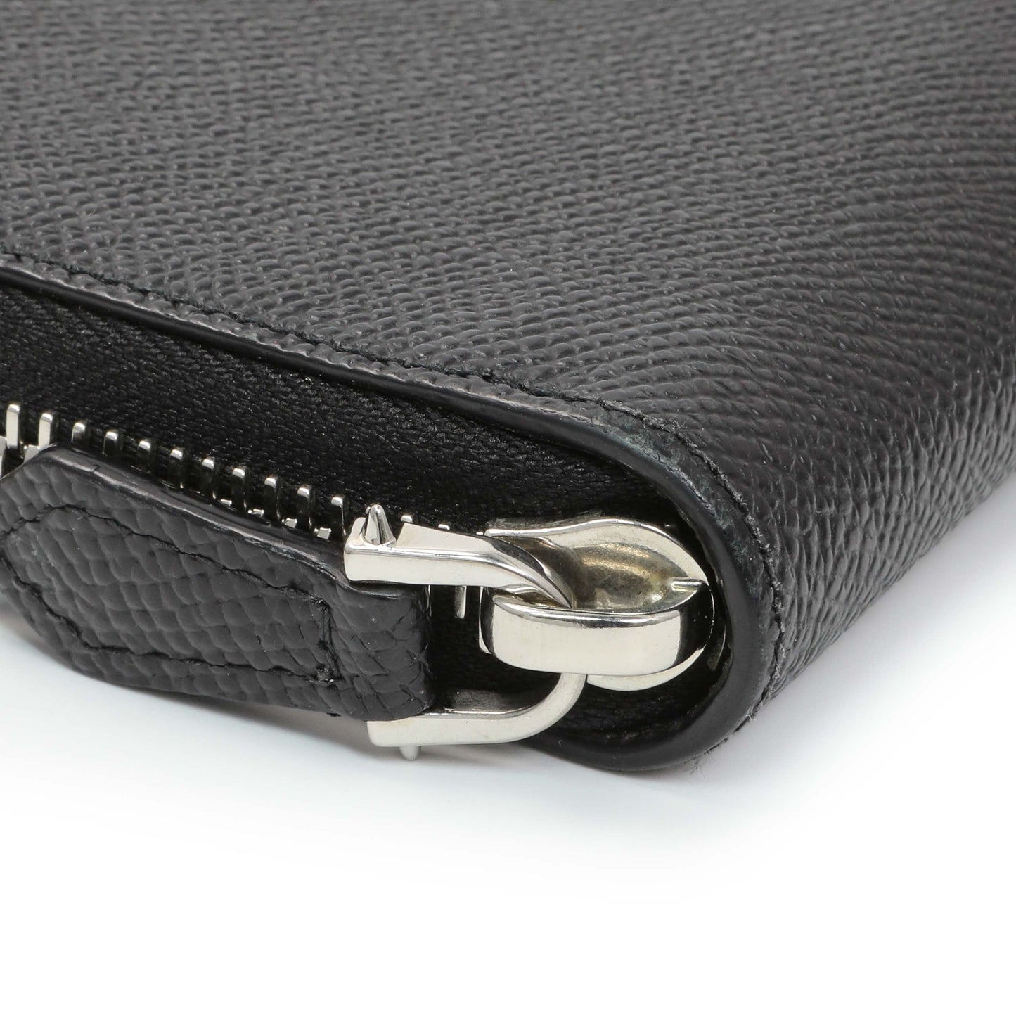 Exclusive Givenchy Black Calfskin Zip Around Wallet — Top View