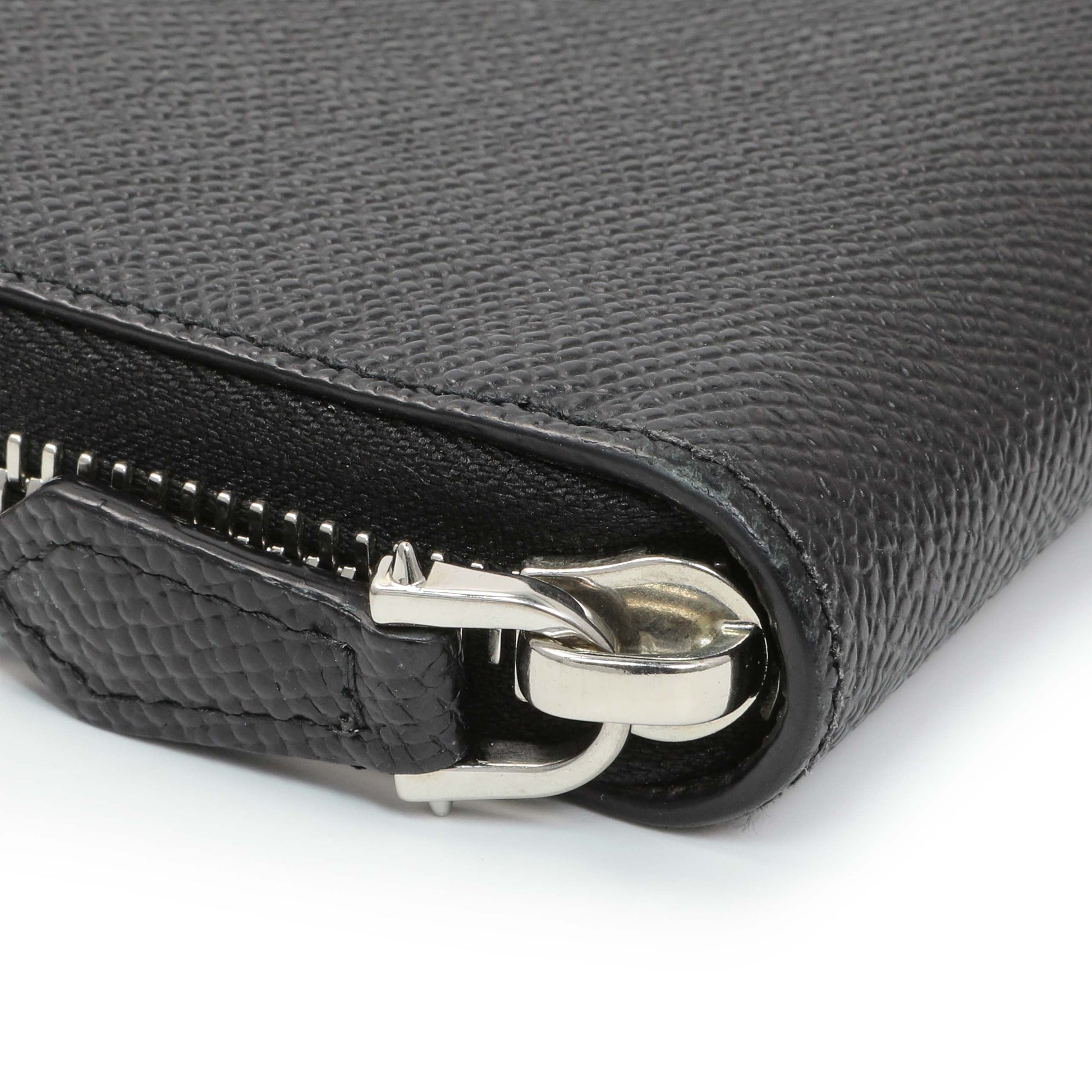 Exclusive Givenchy Black Calfskin Zip Around Wallet — Top View