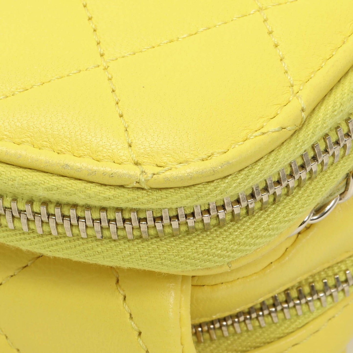 Exclusive Chanel Yellow Quilted Calfskin Mini Chain Flap — Lifestyle View