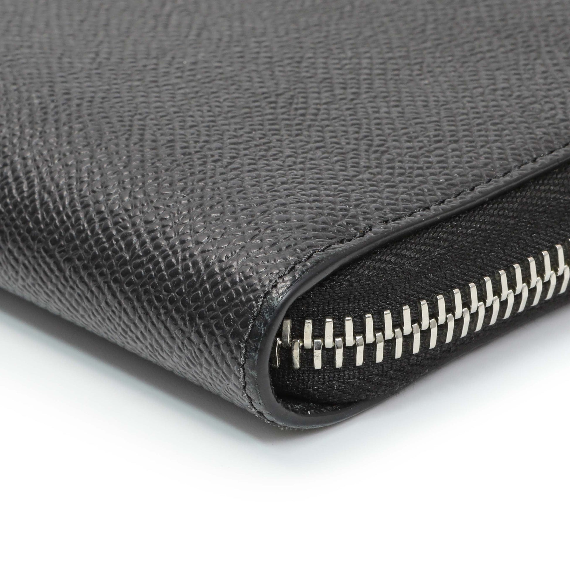 Exclusive Givenchy Black Calfskin Zip Around Wallet — Detail View
