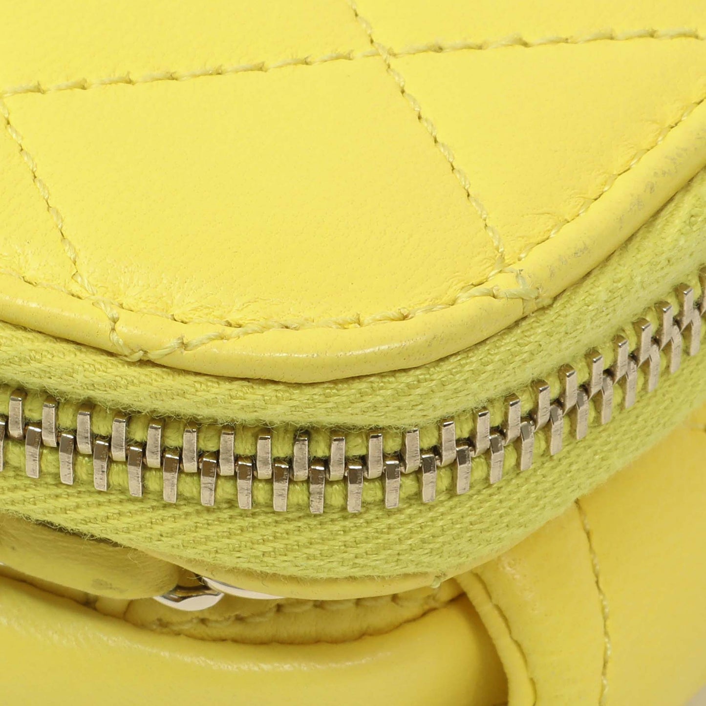 Exclusive Chanel Yellow Quilted Calfskin Mini Chain Flap — Alternate View 7