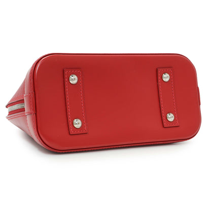 Exclusive Lous Vuitton Red Epi Alma BB — Back View