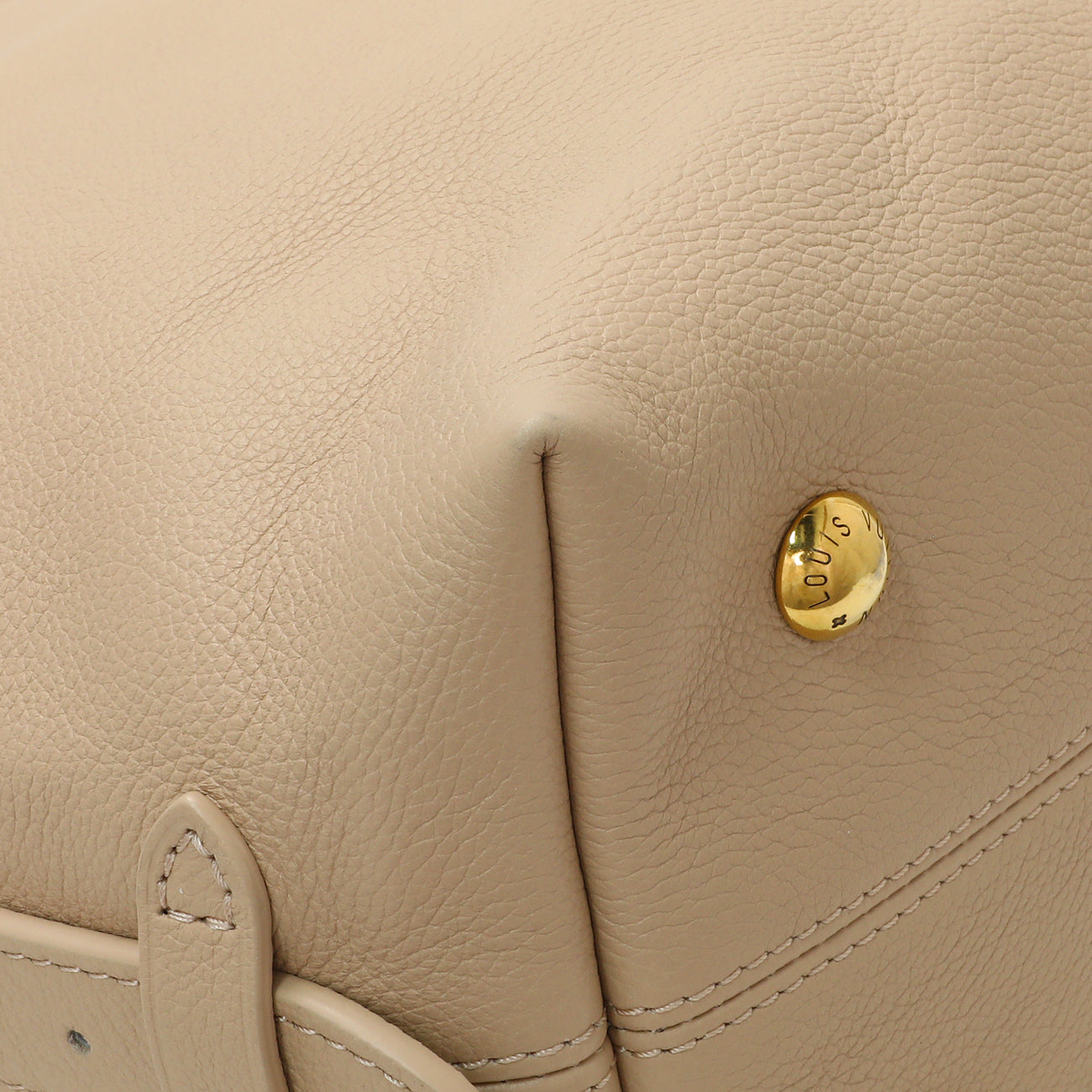 Exclusive Louis Vuitton Walnut Calfskin Low Key Hobo PM — Top View