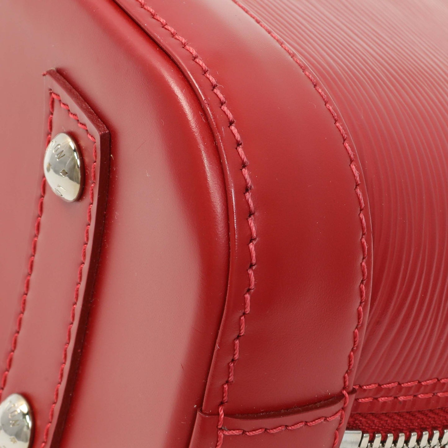 Exclusive Lous Vuitton Red Epi Alma BB — Alternate View 7
