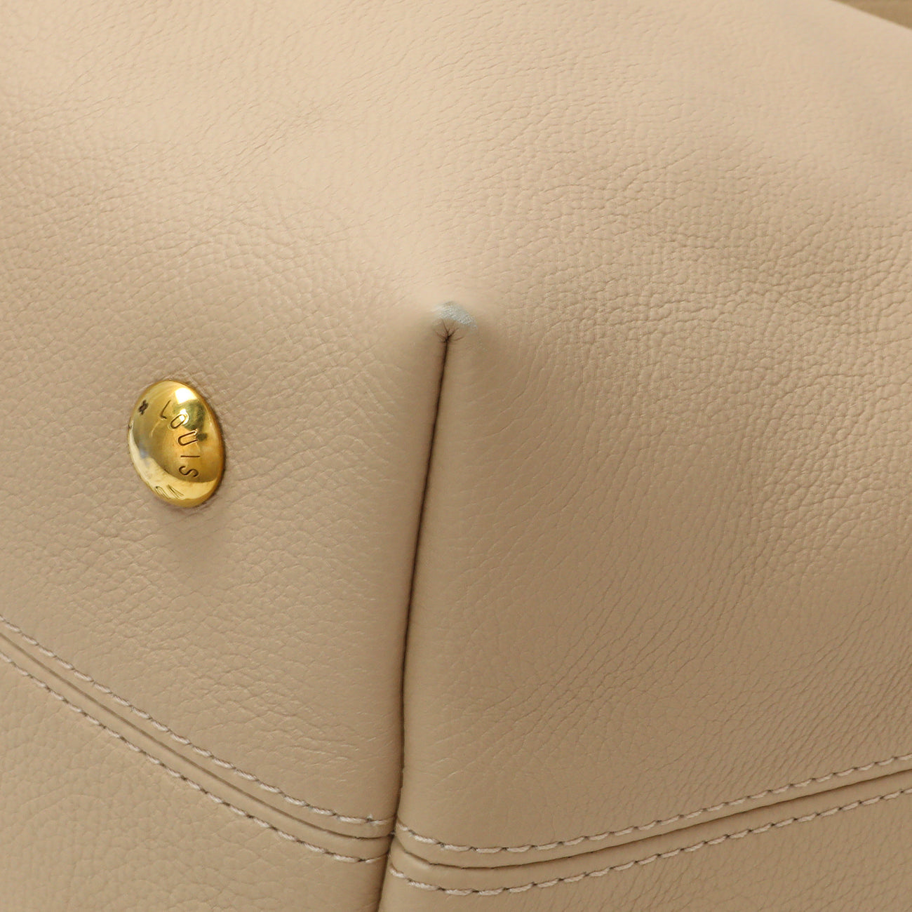 Exclusive Louis Vuitton Walnut Calfskin Low Key Hobo PM — Detail View