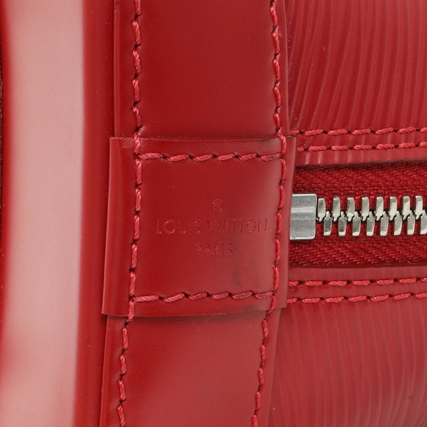 Exclusive Lous Vuitton Red Epi Alma BB — Alternate View 9