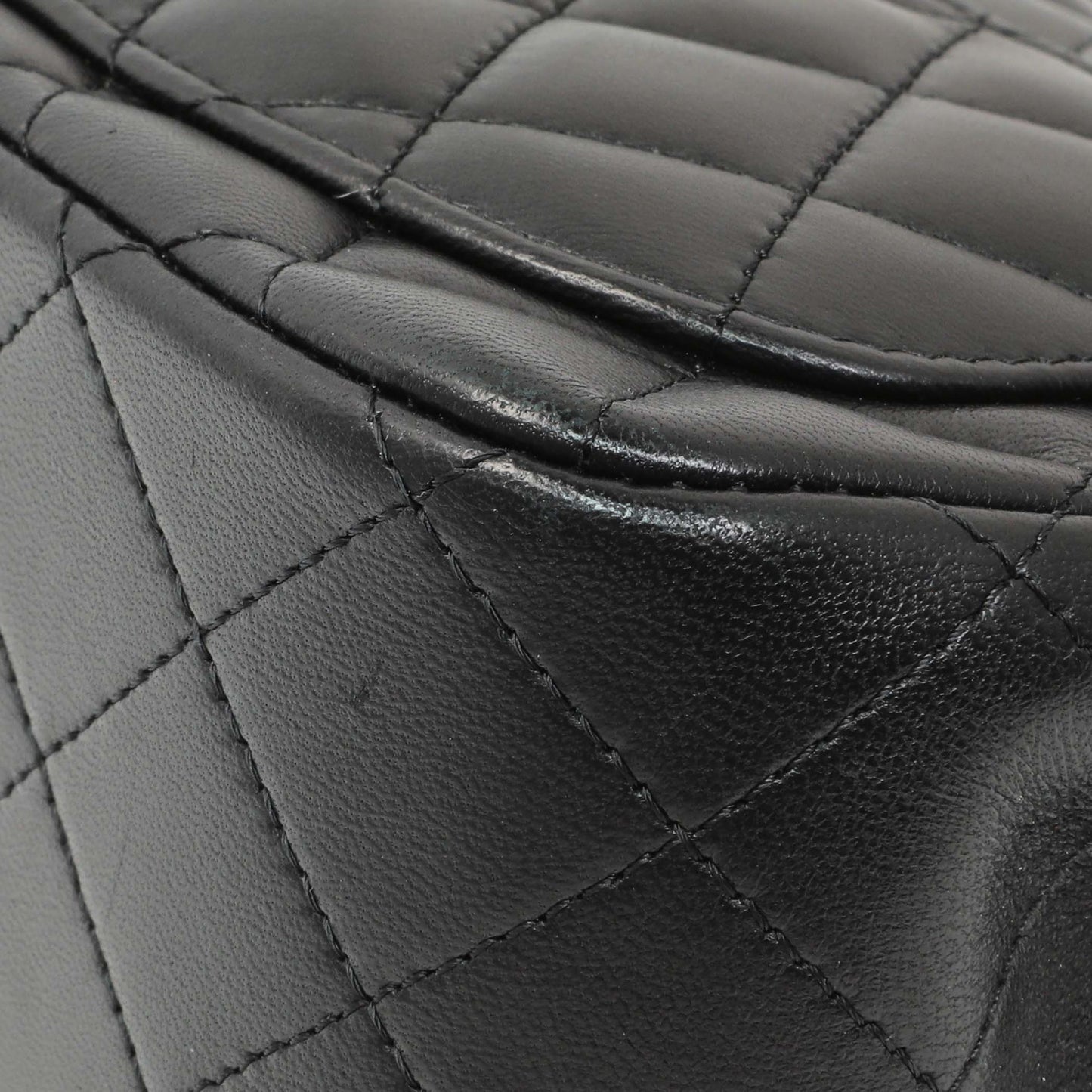Exclusive Chanel Black Quilted Lambskin Mini Square Flap — Alternate View 7