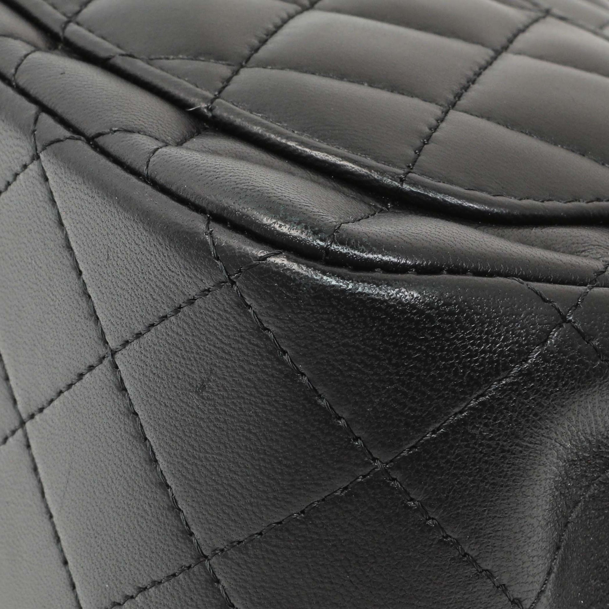 Exclusive Chanel Black Quilted Lambskin Mini Square Flap — Alternate View 7