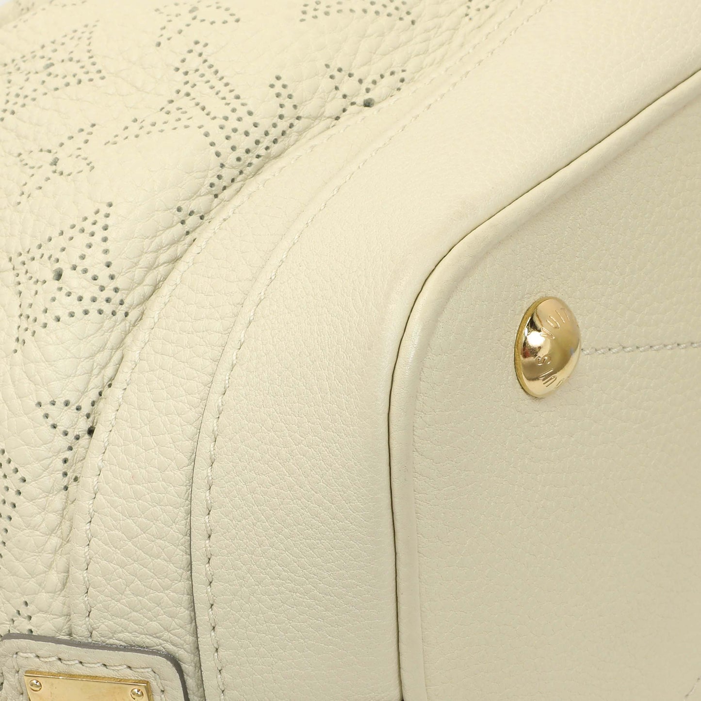 Exclusive Louis Vuitton Ivory Mahina Stellar PM — Top View