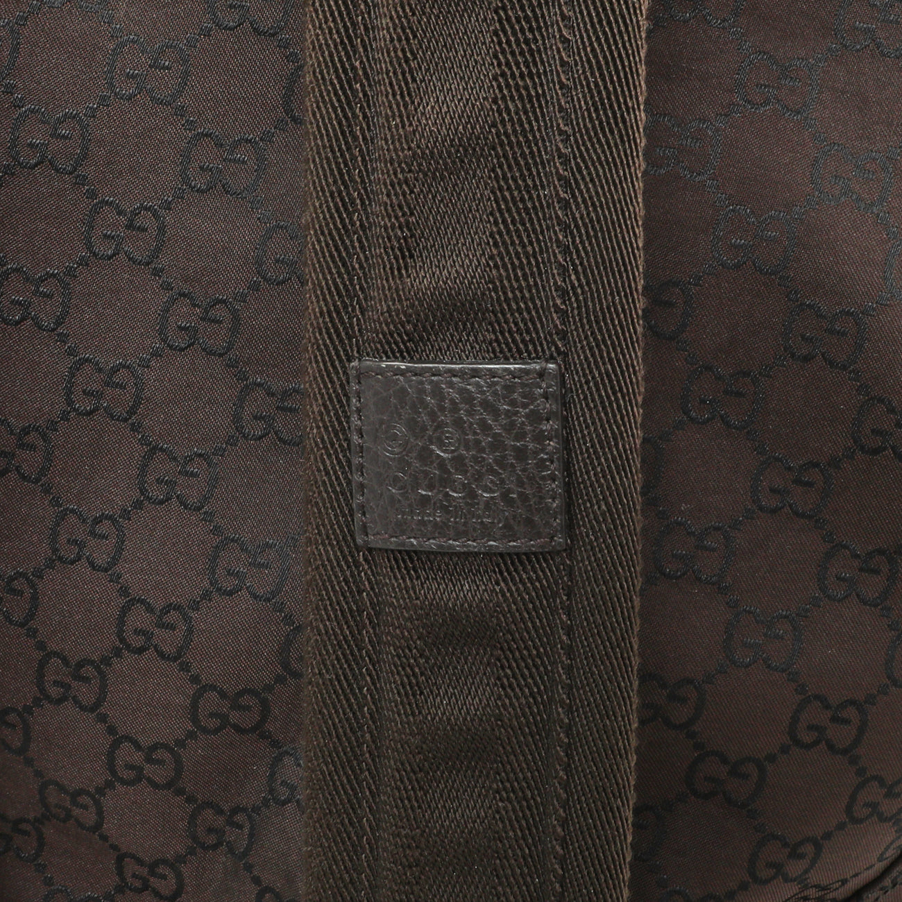 Exclusive Gucci Brown Monogram Nylon Day Backpack — Alternate View 7