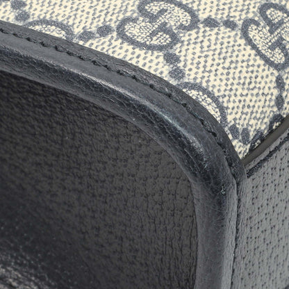 Exclusive Gucci GG Supreme Monogram Textured Dollar Calfskin Mini Retro Interlocking G Tote — Top View