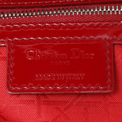 Exclusive Christian Dior Red Patent Cannage Large Lady Dior — Alternate View 13