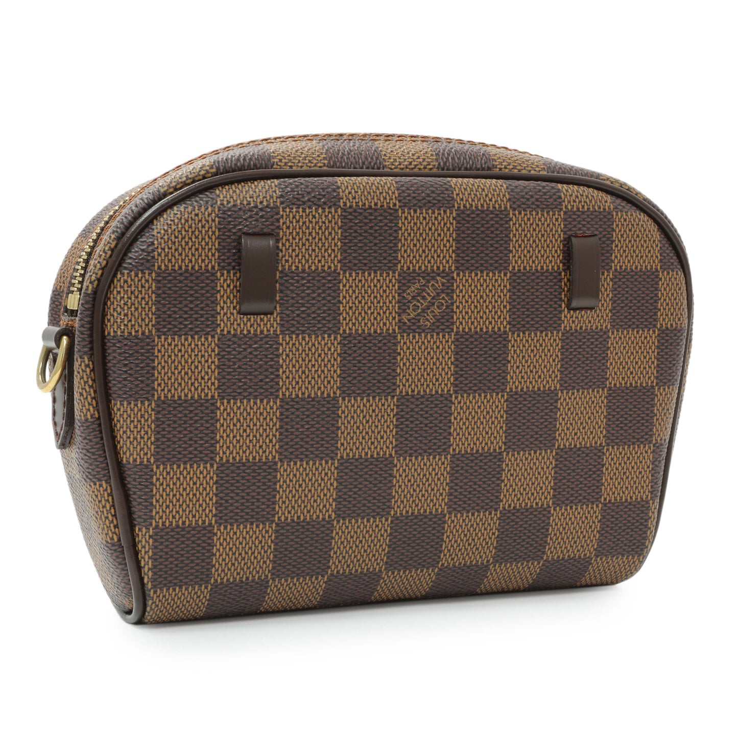 Exclusive Louis Vuitton Damier Ebene Pochette Ipanema — Side View