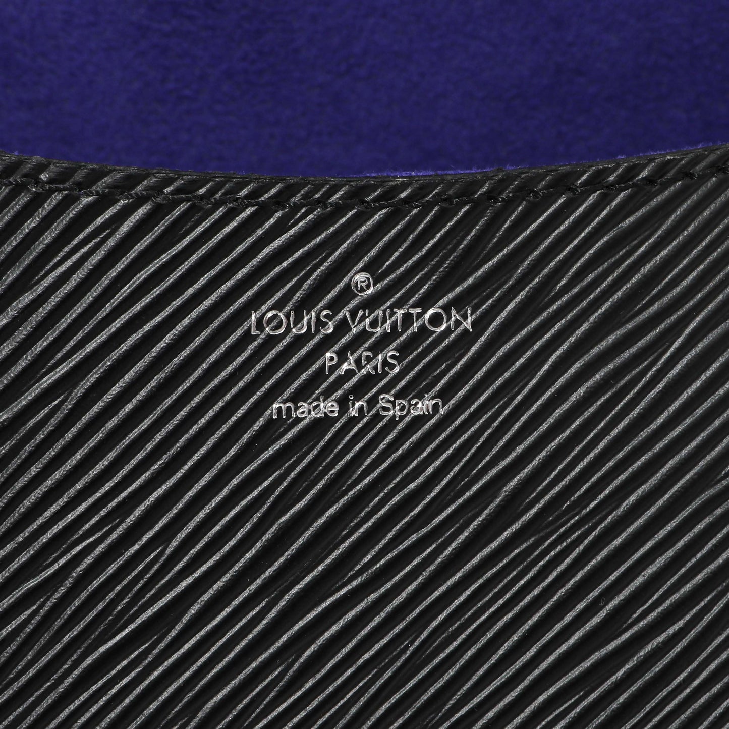 Exclusive Louis Vuitton Black Epi Buci Crossbody — Detail View