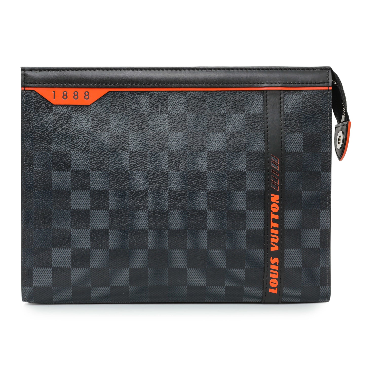 Exclusive Louis Vuitton Damier Cobalt Race Pochette Voyage MM — Front View