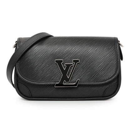 Exclusive Louis Vuitton Black Epi Buci Crossbody — Front View