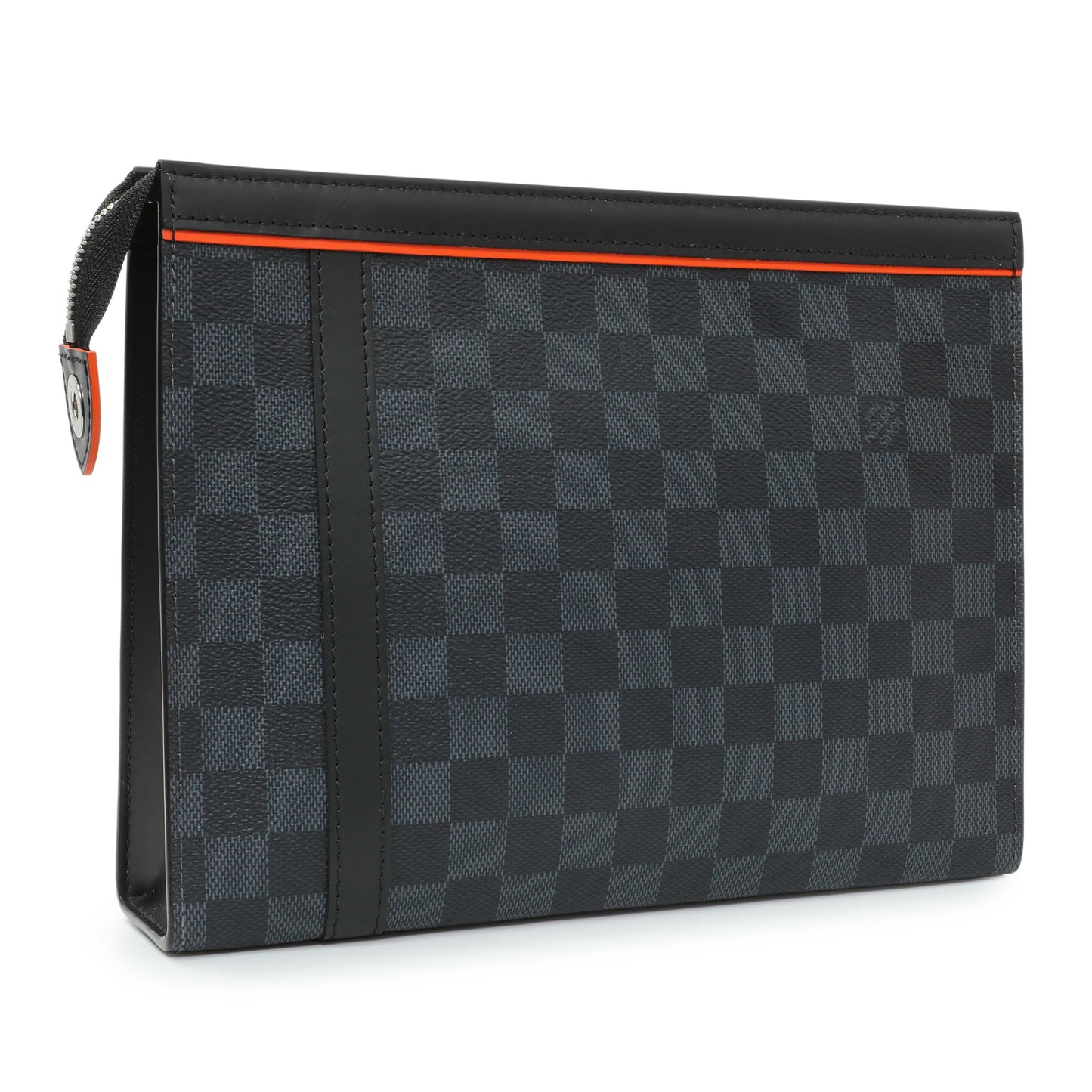 Exclusive Louis Vuitton Damier Cobalt Race Pochette Voyage MM — Side View