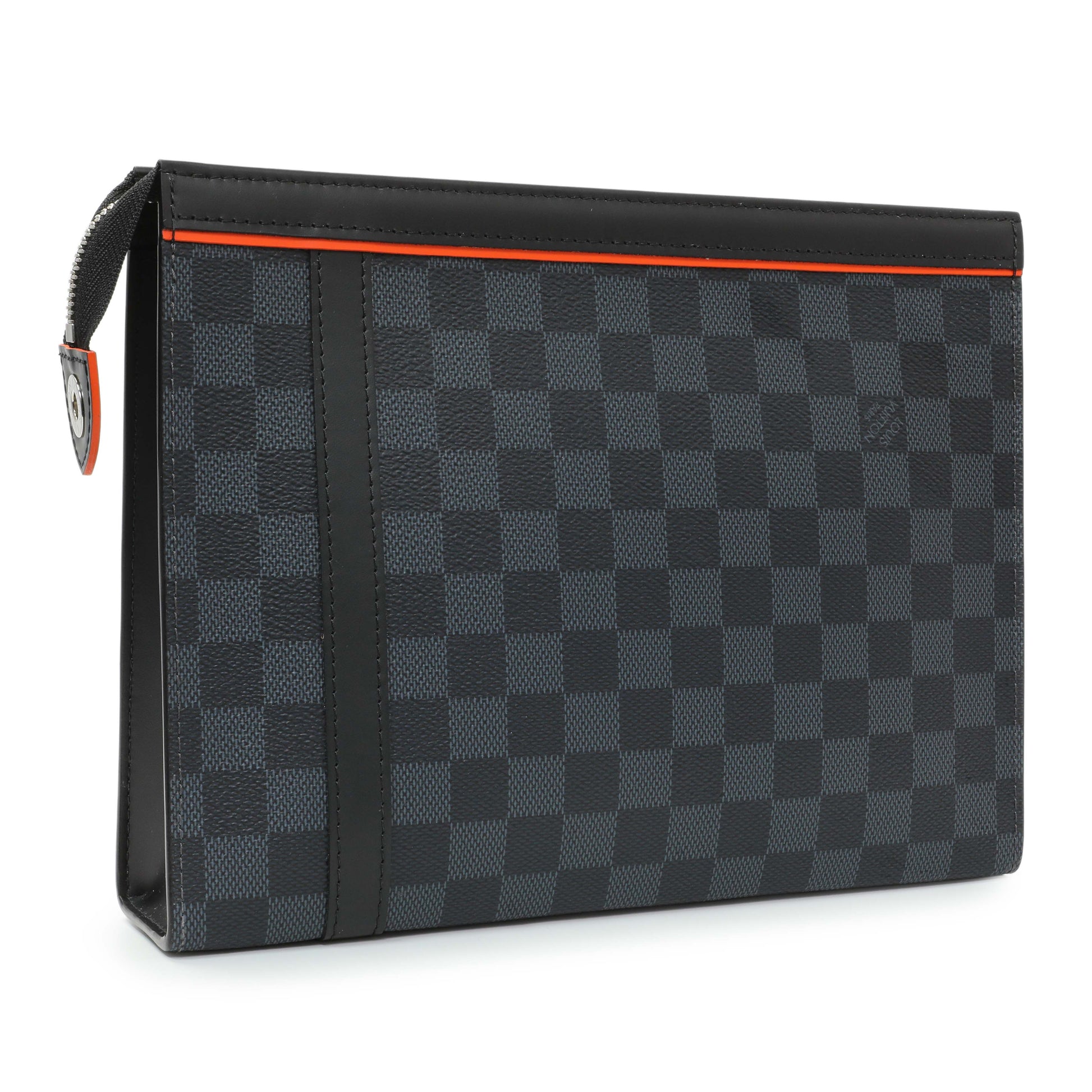 Exclusive Louis Vuitton Damier Cobalt Race Pochette Voyage MM — Side View