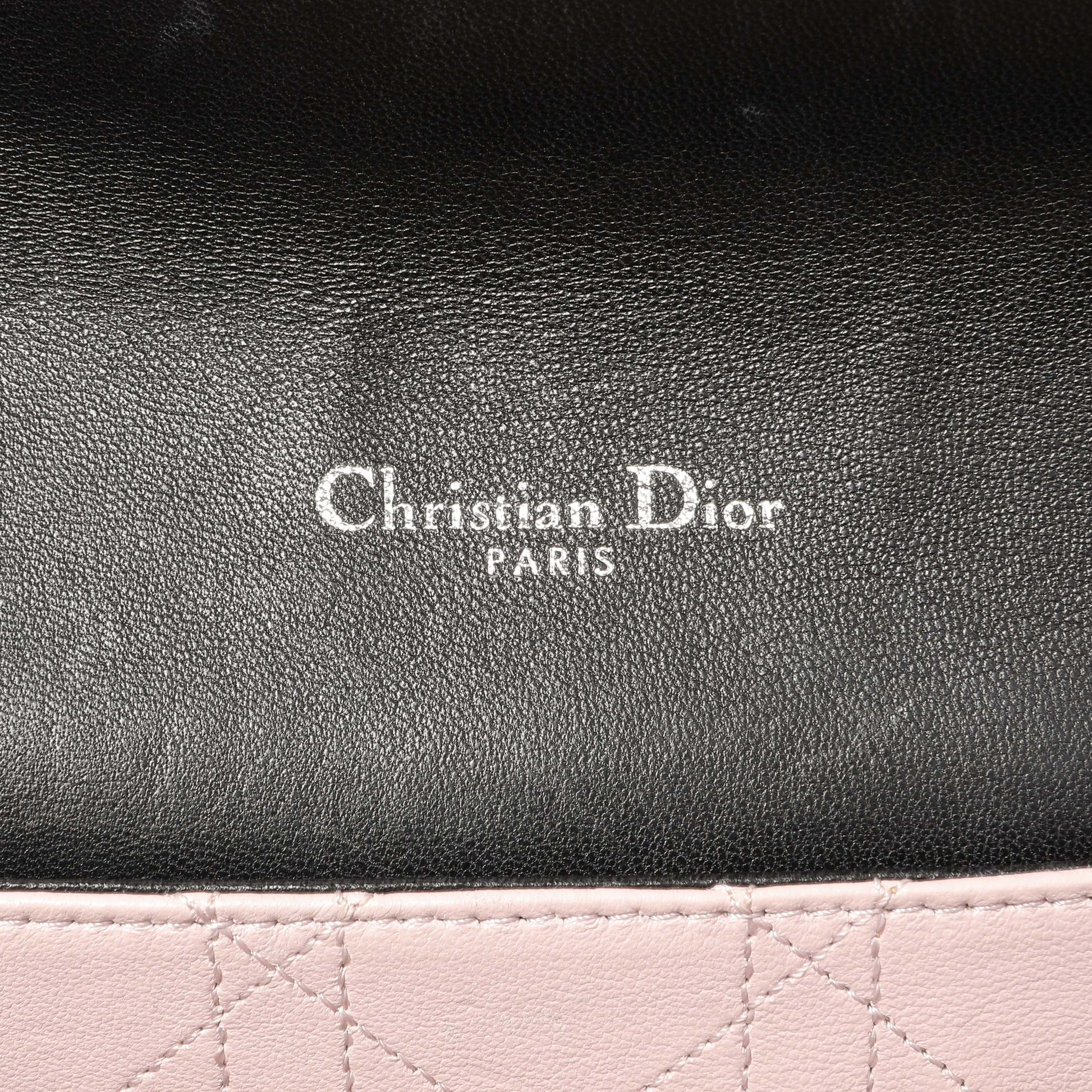 Exclusive Christian Dior Black Lambskin Cannage Medium Miss Dior Flap — Alternate View 9