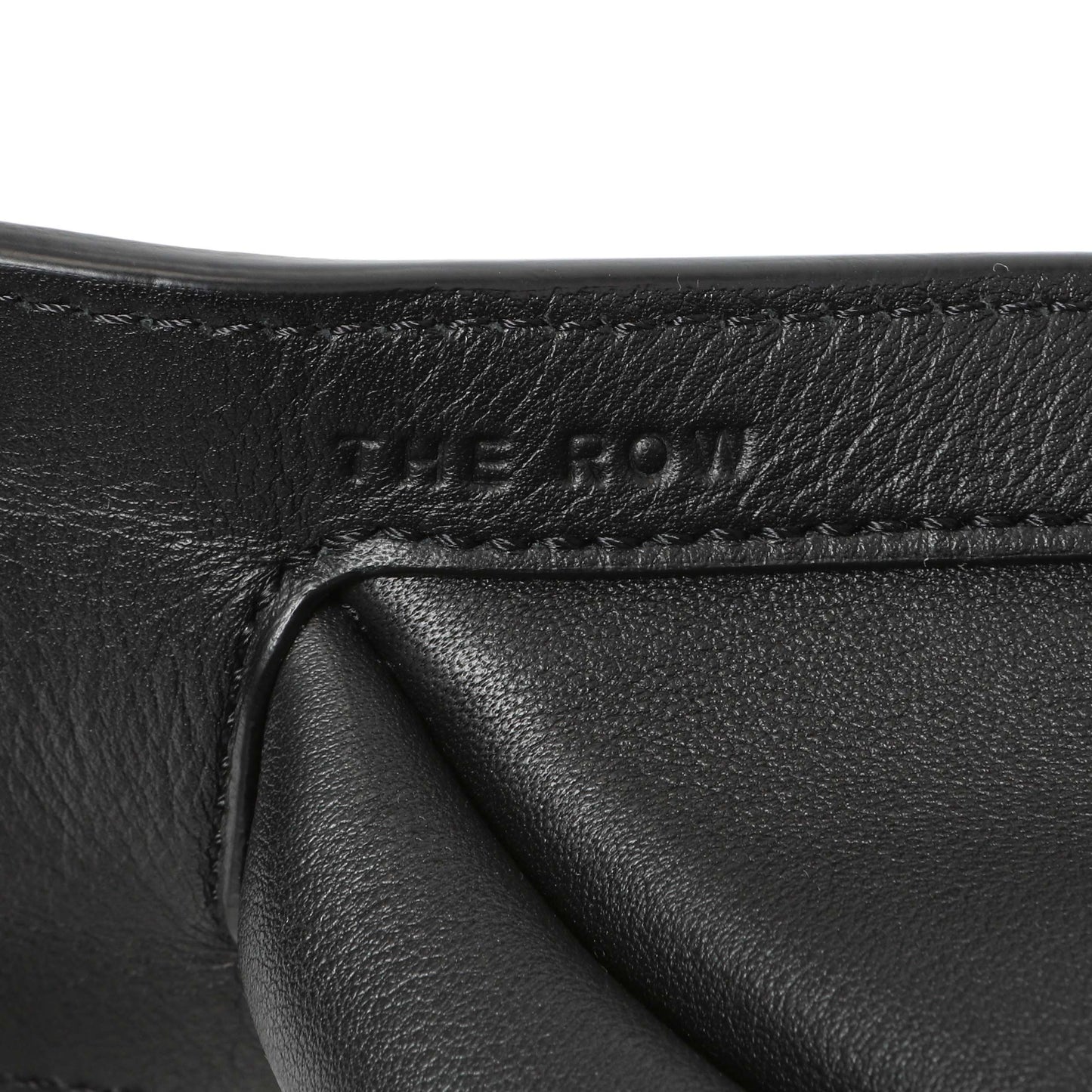 Exclusive The Row Grained Calfskin Small Slouchy Banana Bag — Detail View