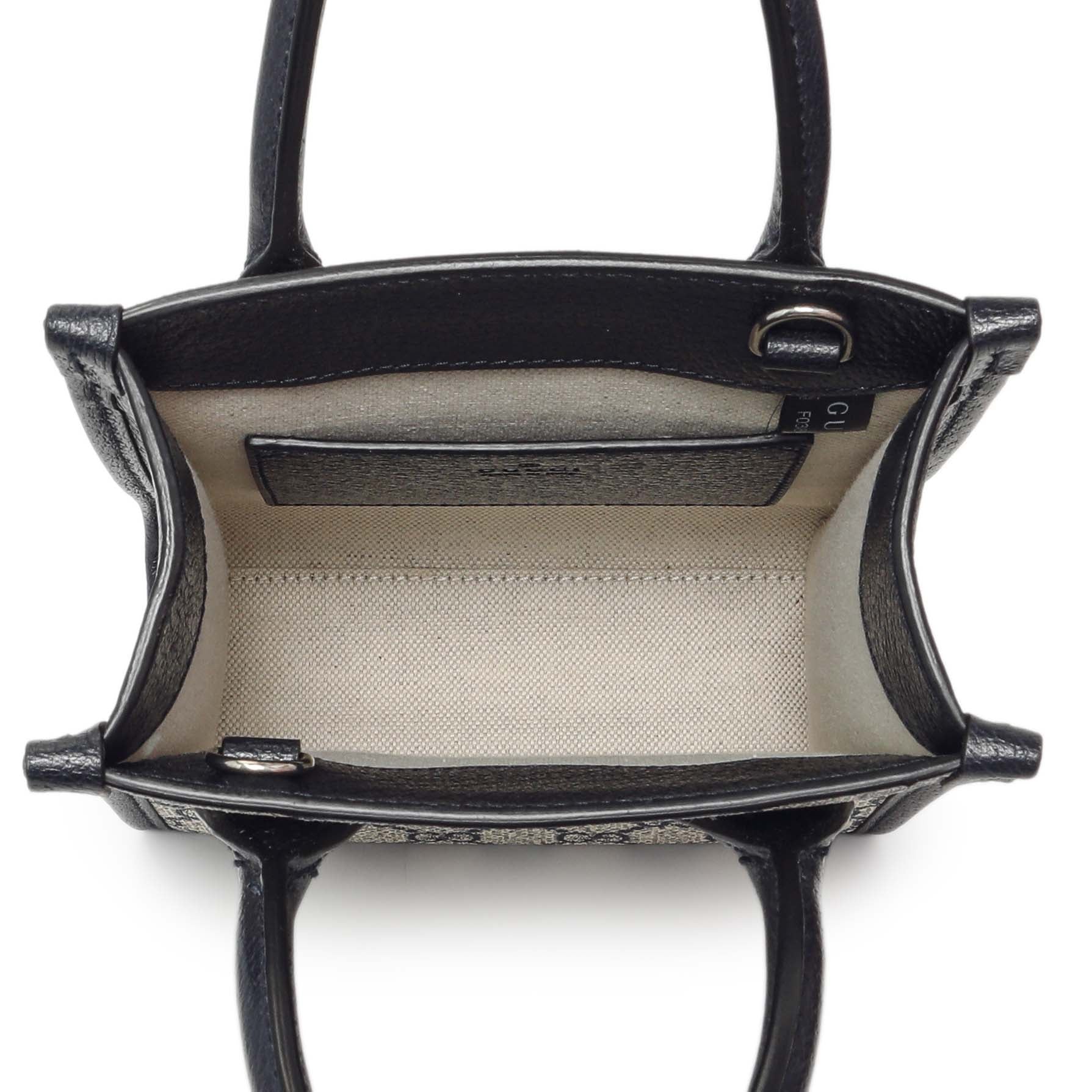 Exclusive Gucci GG Supreme Monogram Textured Dollar Calfskin Mini Retro Interlocking G Tote — Alternate View 8
