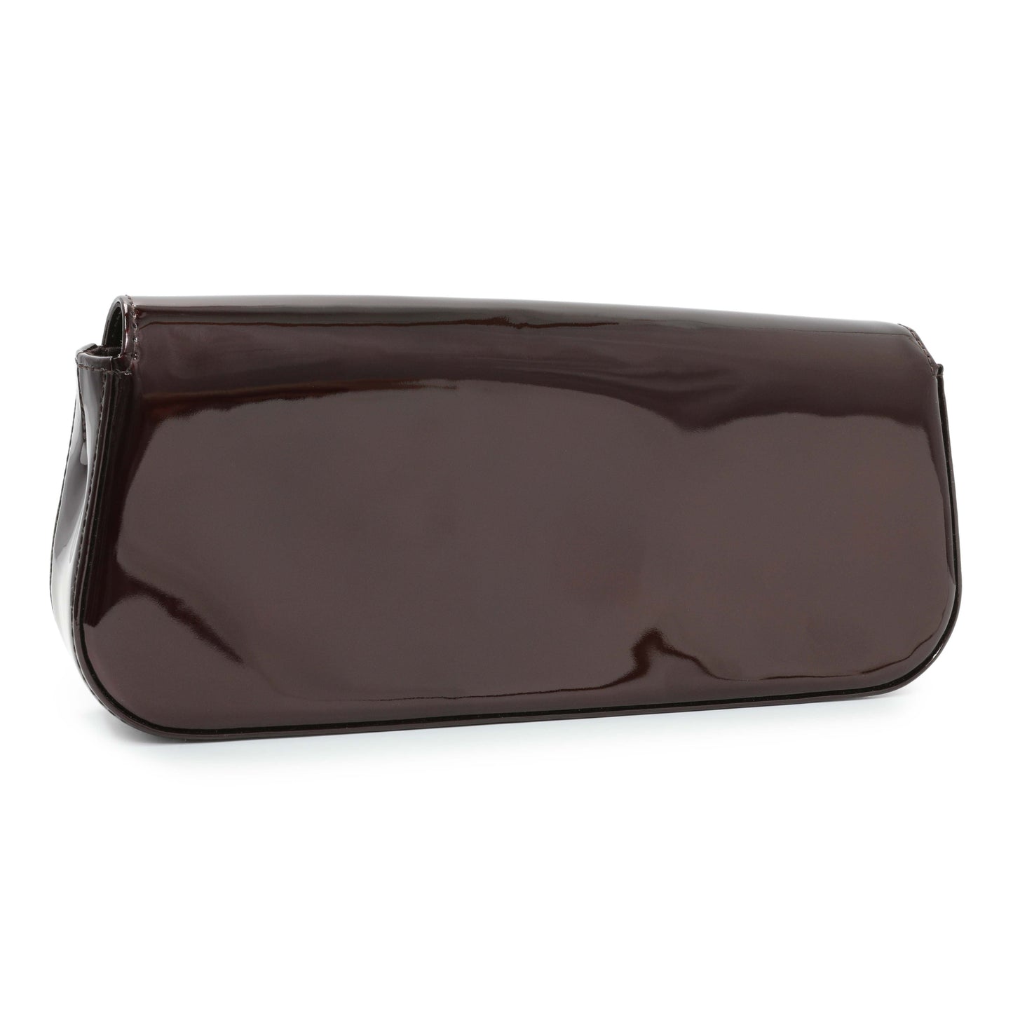 Exclusive Louis Vuitton Amarante Patent Sobe Clutch — Side View