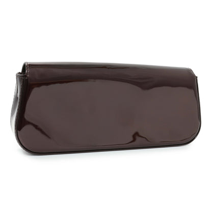 Exclusive Louis Vuitton Amarante Patent Sobe Clutch — Side View