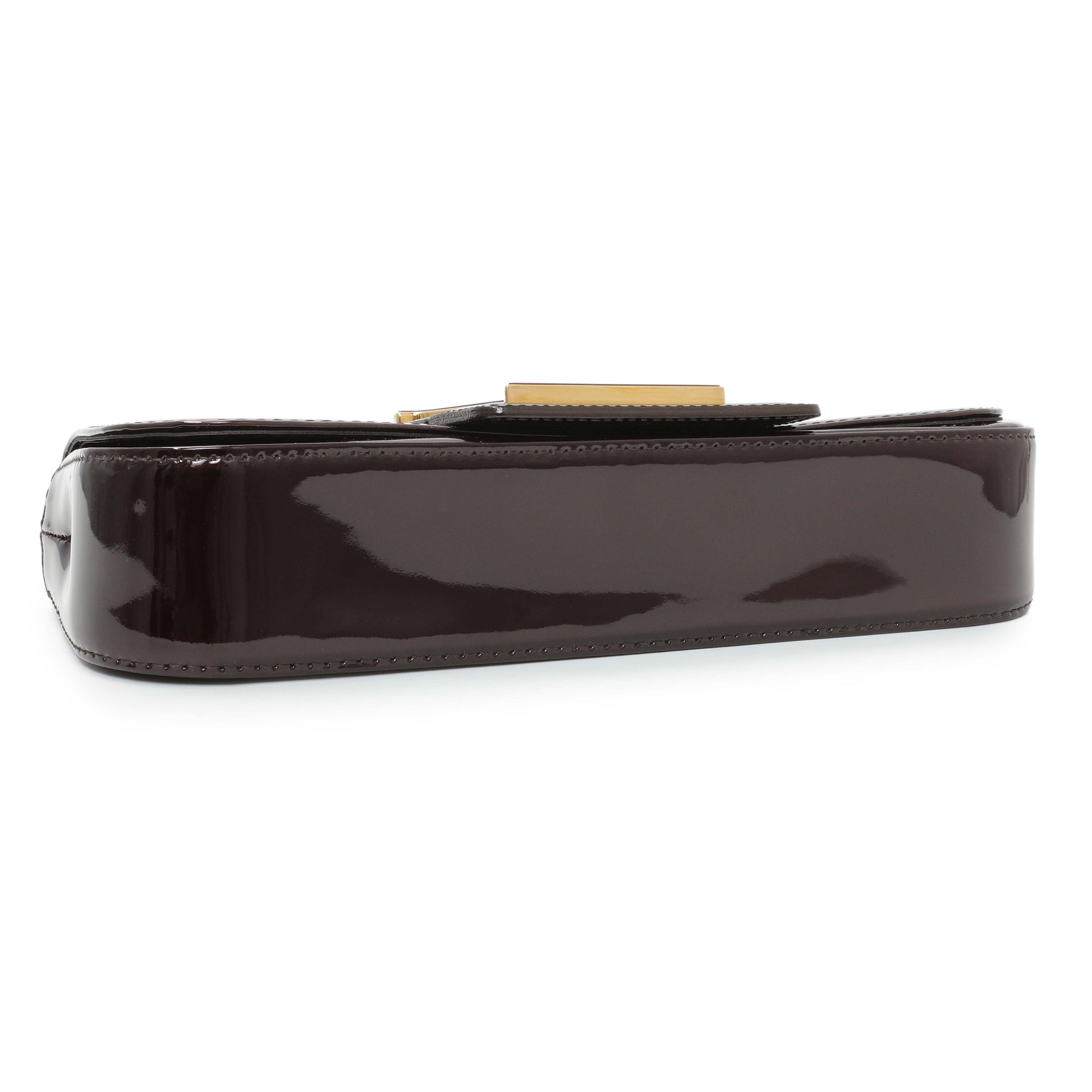 Exclusive Louis Vuitton Amarante Patent Sobe Clutch — Back View