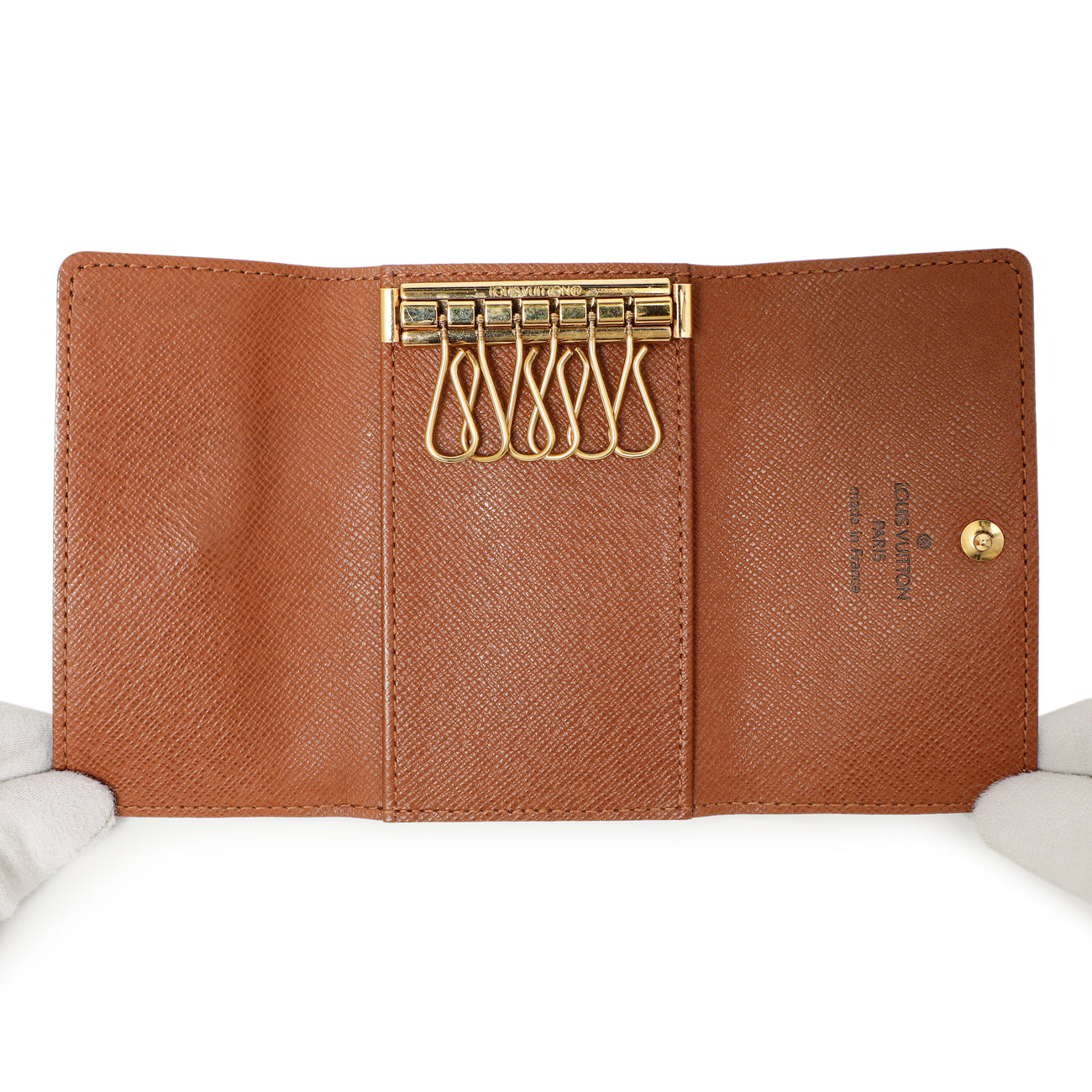 Exclusive Louis Vuitton Monogram 6 Key Holder — Detail View