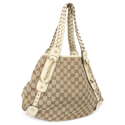 Exclusive Gucci Monogram Canvas Small Pelham Shoulder Bag — Side View