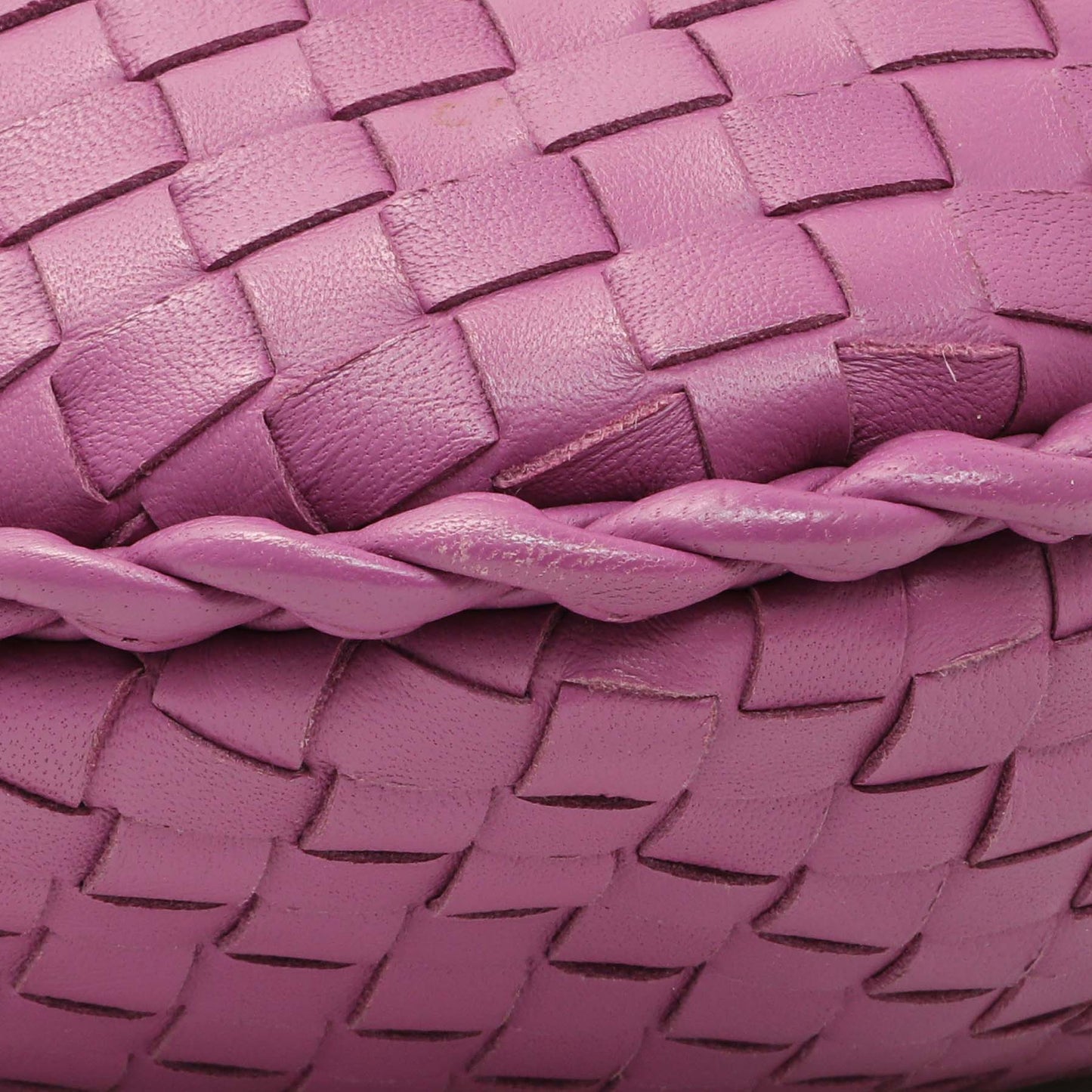 Exclusive Bottega Veneta Purple Nappa Intrecciato Medium Veneta Hobo — Top View