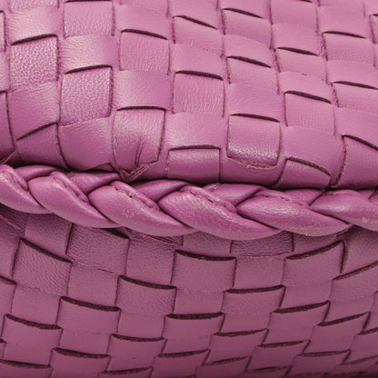 Exclusive Bottega Veneta Purple Nappa Intrecciato Medium Veneta Hobo — Detail View