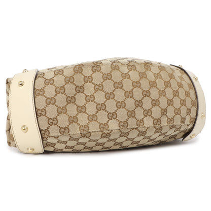 Exclusive Gucci Monogram Canvas Small Pelham Shoulder Bag — Back View