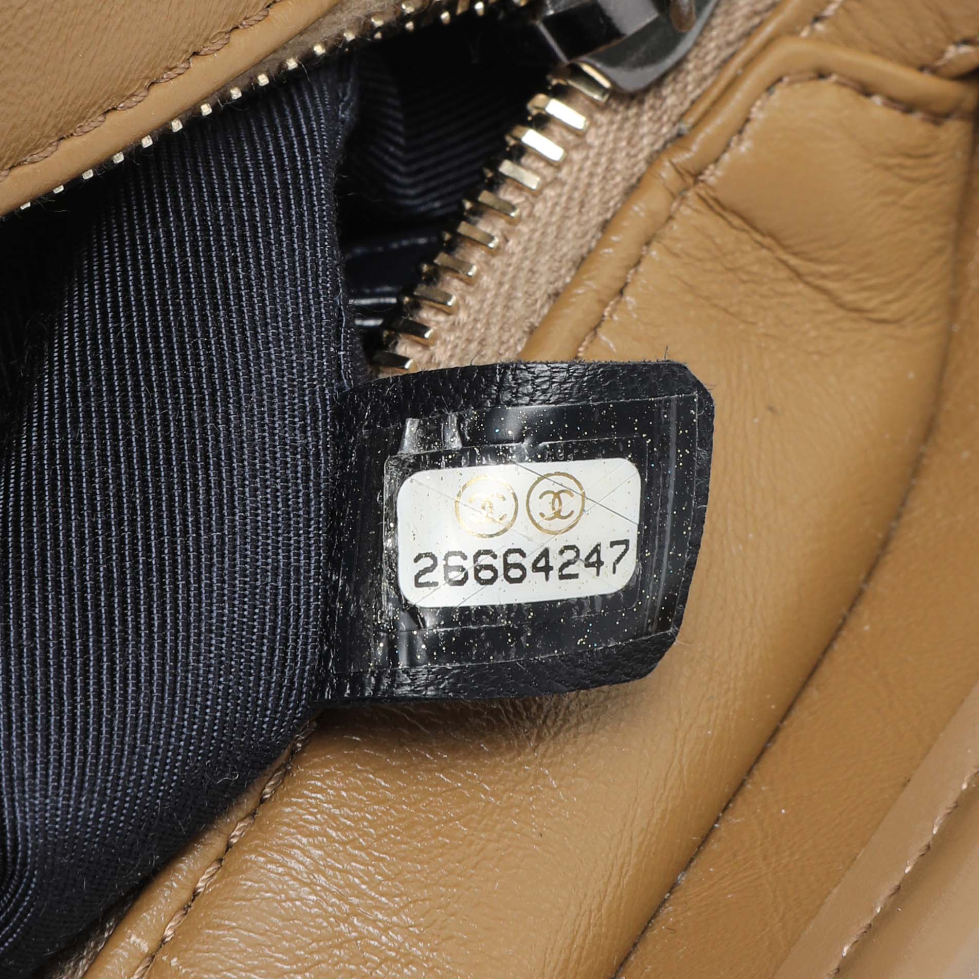 Exclusive Chanel Green Aged Calfskin Chevron Quilted Small Gabrielle Hobo — Lifestyle View