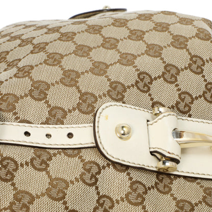 Exclusive Gucci Monogram Canvas Small Pelham Shoulder Bag — Top View