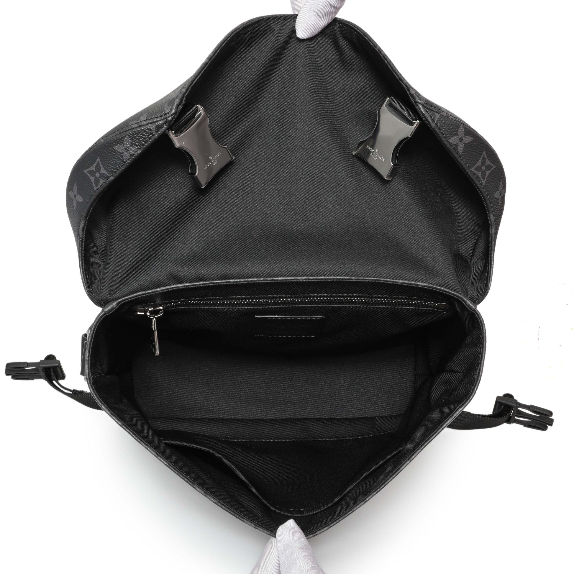 Exclusive Louis Vuitton Monogram Eclipse Messenger Voyager PM — Top View