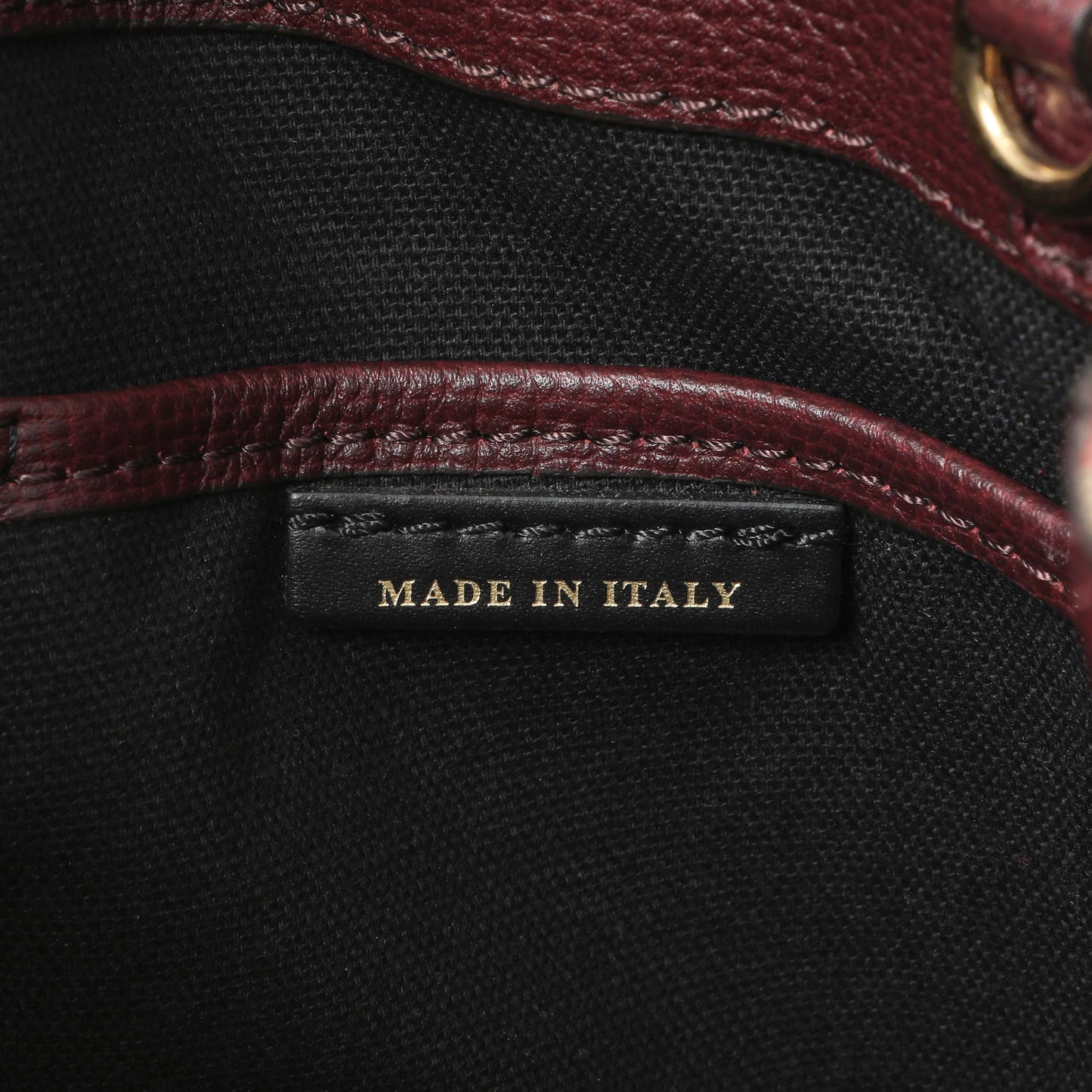 Exclusive Burberry Burgundy Calfskin House Check Small Banner Tote — Alternate View 10