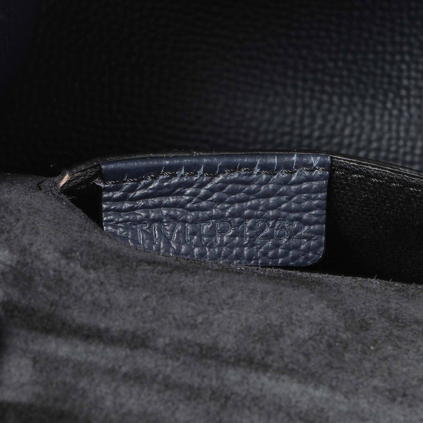 Exclusive Burberry Blue Derby Calfskin House Check Small Macken Crossbody Bag — Lifestyle View