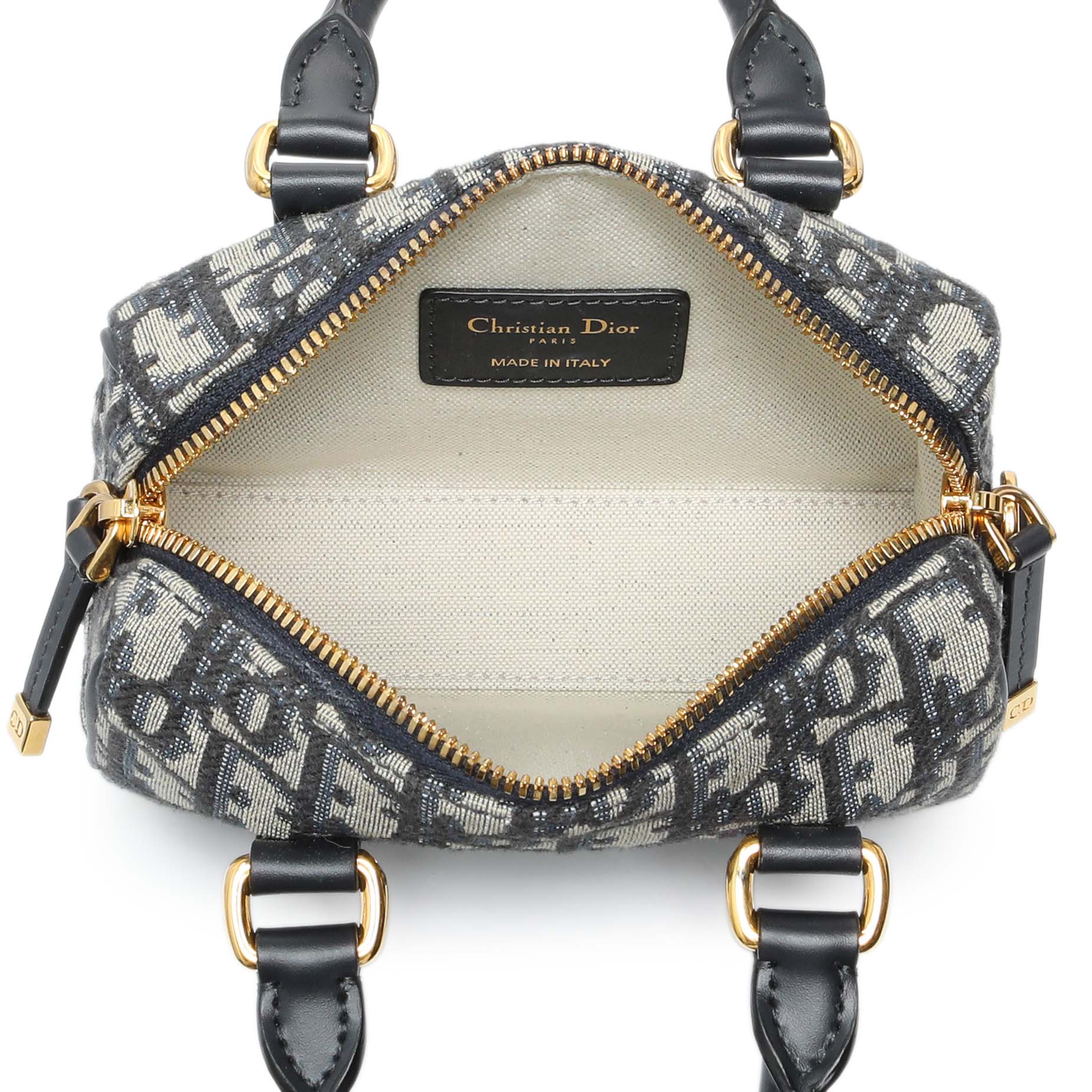Exclusive Christian Dior Oblique Nano Groove 17 Bag — Top View