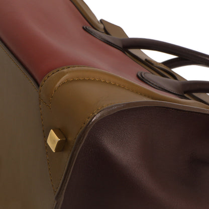 Exclusive Celine Tricolor Smooth Calfskin Mini Luggage Tote — Alternate View 7